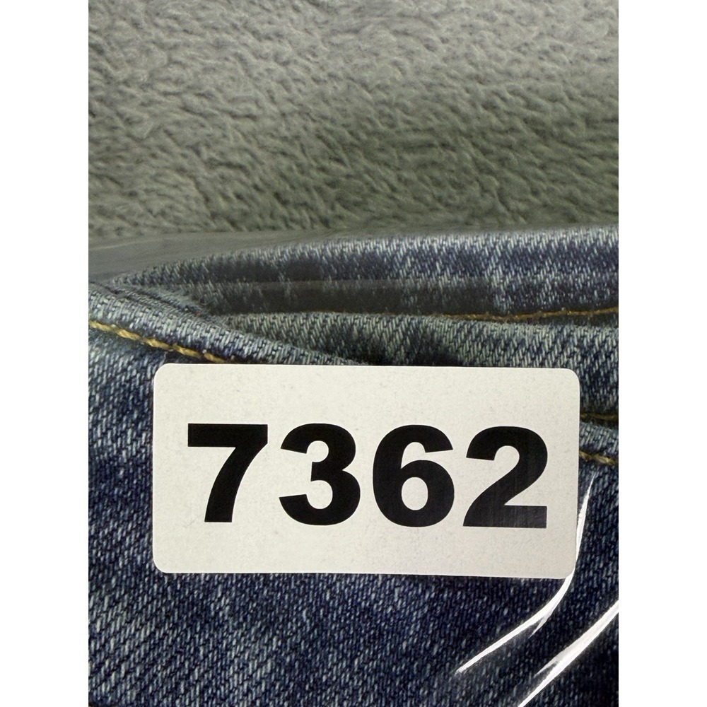 American Eagle Jeans Mens 30x32 Blue Denim Slim Straight Distressed Patch - Picture 10 of 10